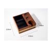 Coffee Grounds Bin with Tool Holder Wooden Tamping Station Functional Maker