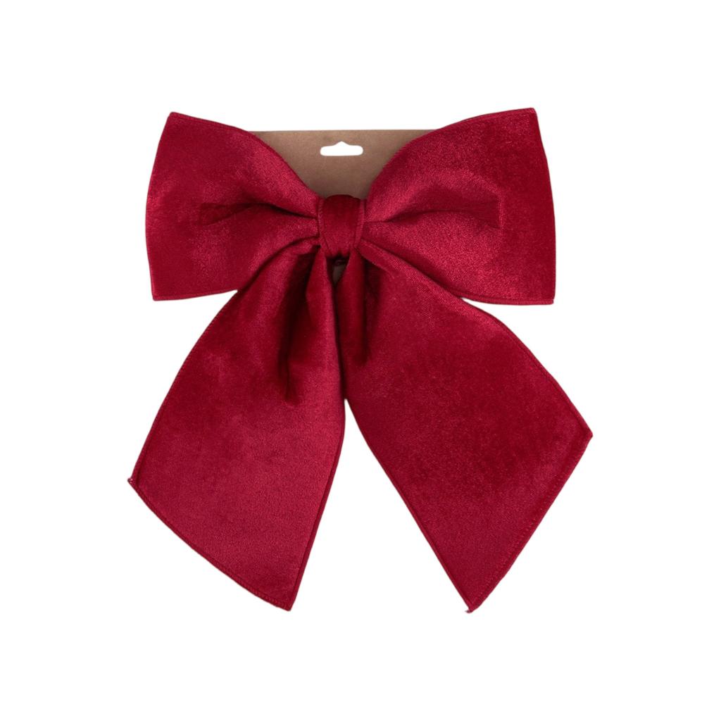 Christmas Decorations High-end Gold Velvet Bow Christmas Flocking Bow Large Red