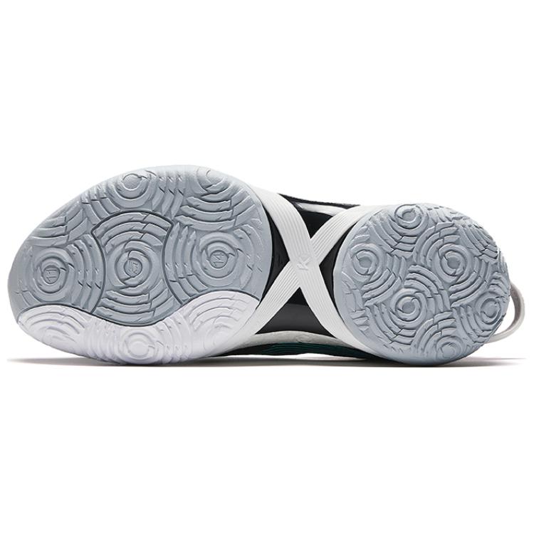 New Anta Three Point Rain1.0 V2 Cement Killer Cushioning Slip Resistant Low Top Basketball Shoes Men's Blue Gray 912421102S-4