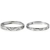 Bagues de Couple Chat & Chien en Argent Sterling 999 - Mignonnes, Luxe Léger Argent Pur Bestseller Qixi.