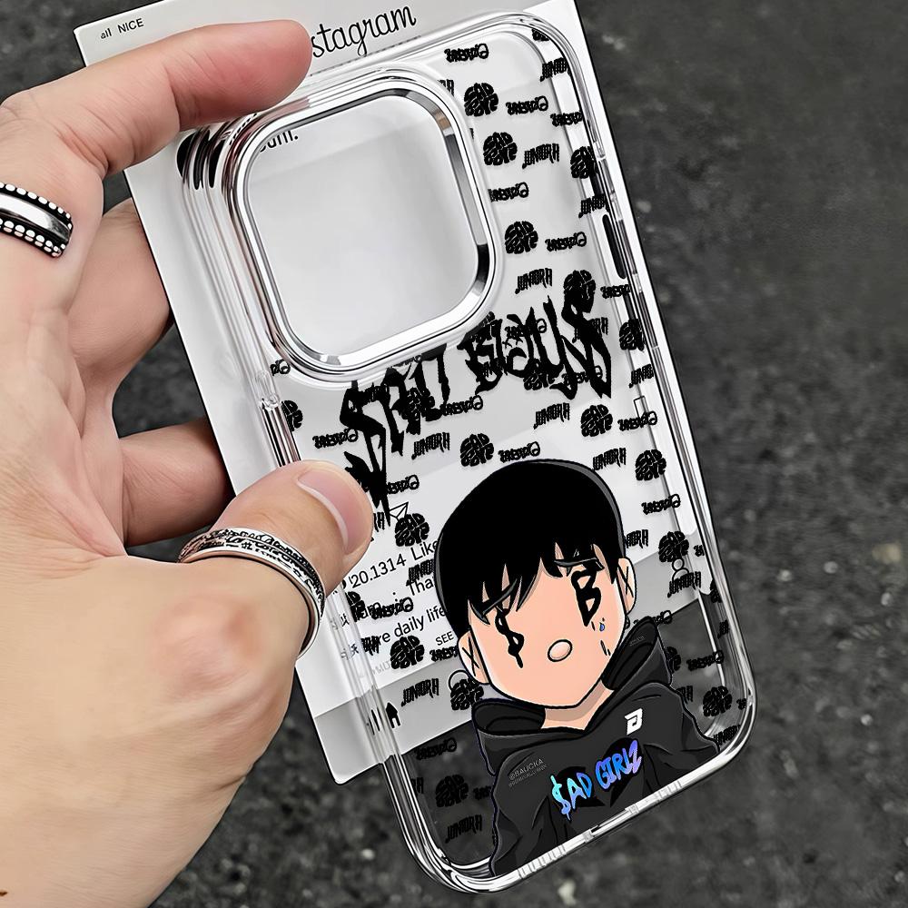 

Fashion J-Junior H Sad Girlz BOYZ Phone Case For IPhone 17 16e 16 15 14 13 12 11 Mini Pro Max X XR XSMAX 8 7 Air Plus Soft Cover iPhone XSMax
