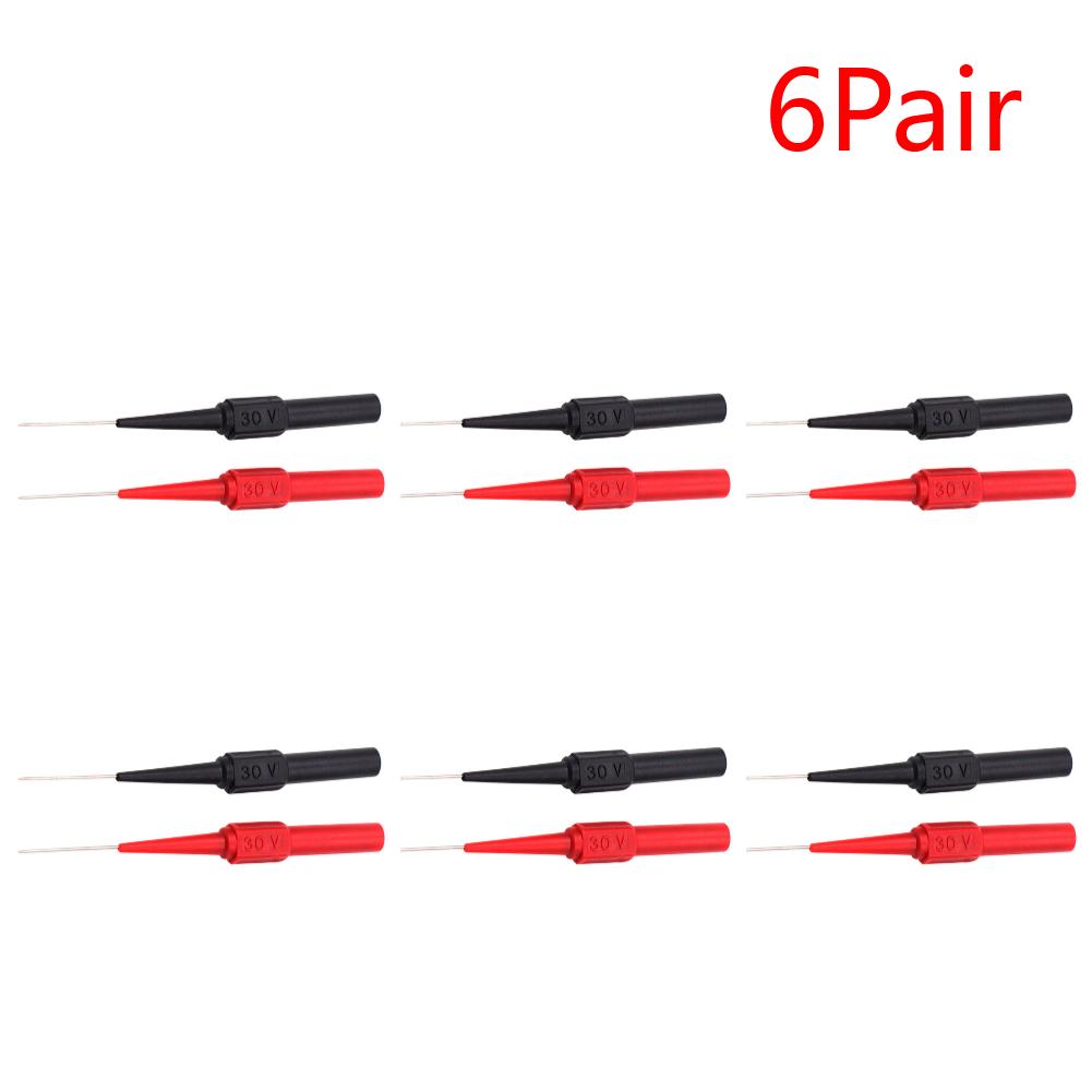 1 Pair Digital Multimeter Probe Soft-Nylon-Wireless Needle-Tip Universal Test Leads Diagnostic Puncture Extension Needle