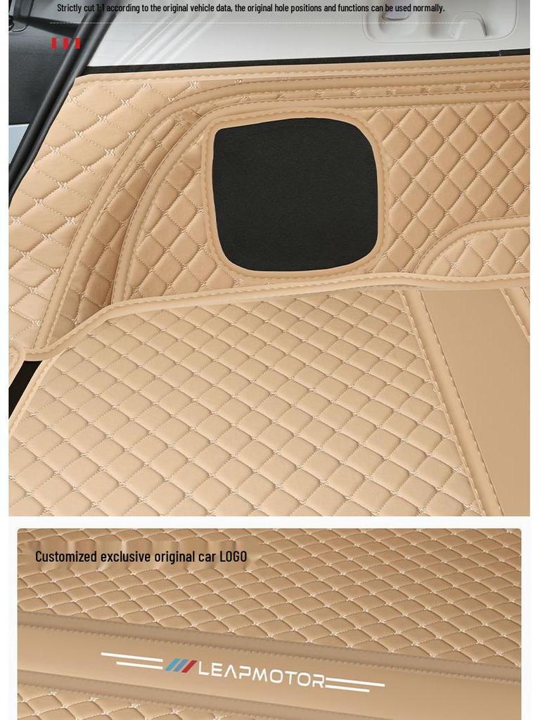 Compatible Leapmotor C11 Trunk Mat - Surround Design, Wear-Resistant, Fits 26 Models