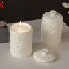 Flexible Sturdy Silicone Epoxy Resin Castes Mould Flower Shaped Jar Dishes Mould for Craft and Home Decoration