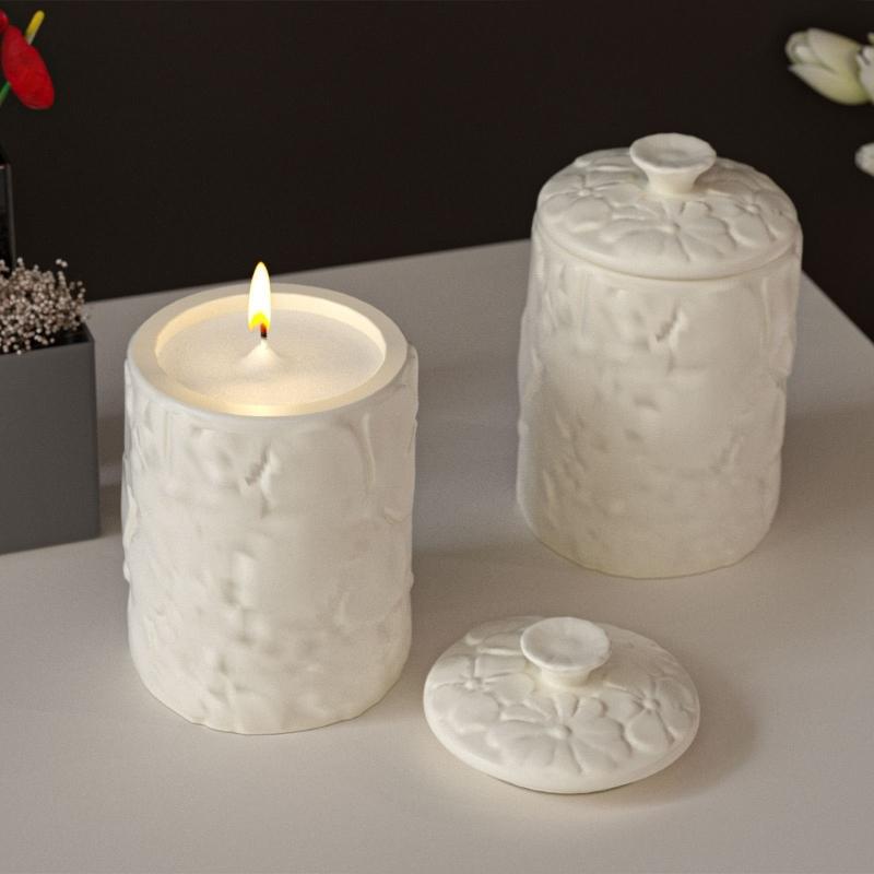Flexible Sturdy Silicone Epoxy Resin Castes Mould Flower Shaped Jar Dishes Mould for Craft and Home Decoration