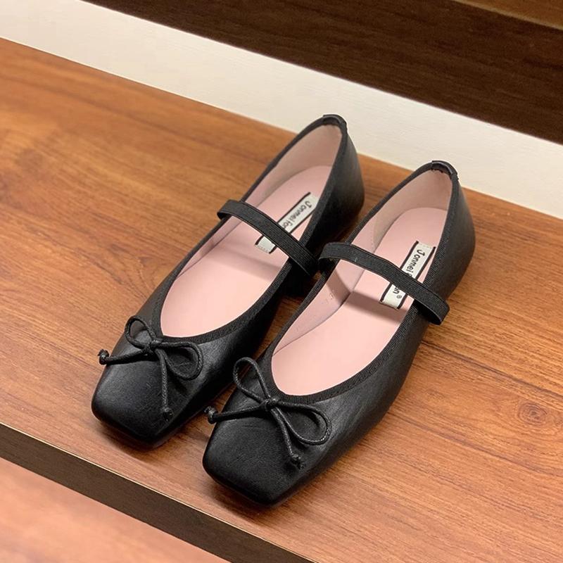 

Модные SUOJIALUN 2025 Весенние Новые Туфли-Мэри Джейн Пастельных Цветов для Женщин, Модные Туфли-Балетки с Круглым Носком для Элегантных Леди 39 чёрный