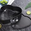Non-Stick Baking Pan Heart Shaped Springform Food Grade BPA Free Heat-Resistant Reusable Microwave Safe Cheesecake Refrigerator Mold