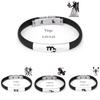 Pulseiras Atemporais Constelação Aço Inoxidável Silicone Para Homens E Mulheres