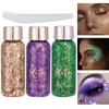 Body Glitter Gel Waterproof Eye Glitter for Girls Body Glitter Gel Sequin Glitter Eyeshadow Glitter Body Gel for and Parties Set, - Kit, 3-Color Gel,