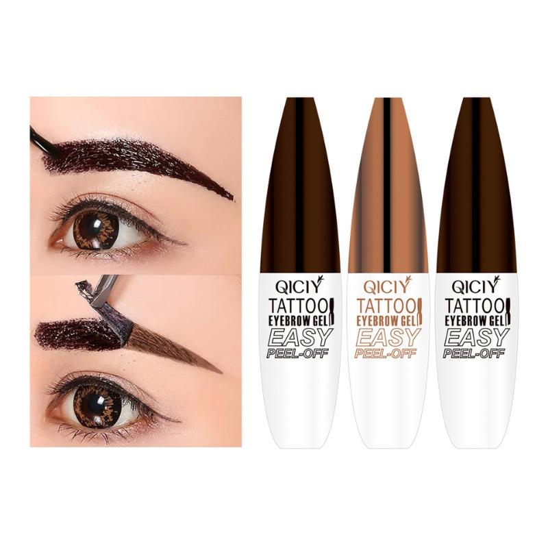 Qiciy Peel Off Eyebrow Gel Long Lasting Waterproof Smudge Proof
