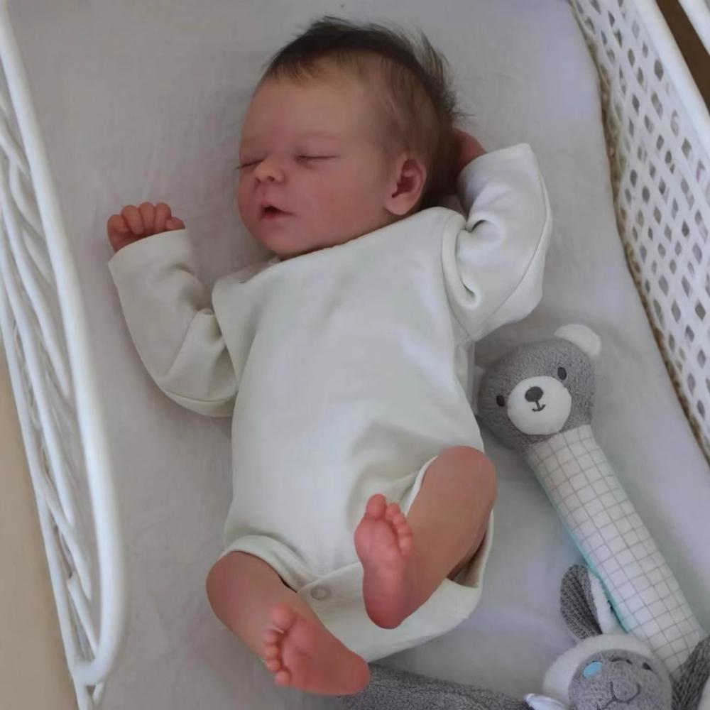 

Реалистичная игрушка-кукла для новорожденных, 17 дюймов, милая имитация куклы-перерождения, мягкое тканевое тело Даррена, видимые вены, кукла-реборн для детей Cloth Body Doll