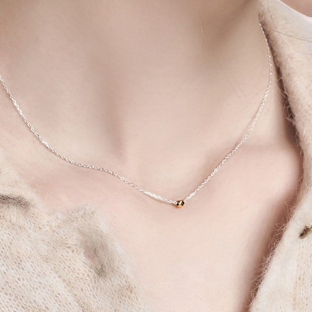 [Hei][Sv925]Cube Ball Necklace