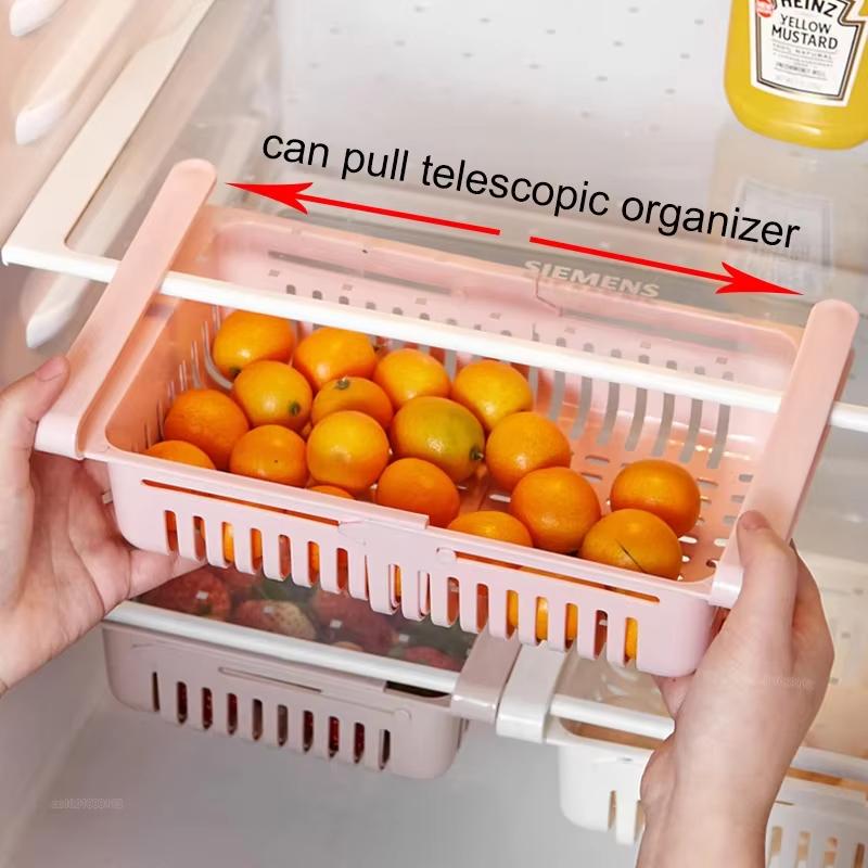 Fridge Organizer Storage Box Creative Multifunctional Refrigerator Drawer for Fruit Egg Food Plastic Storage Container Shelf