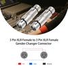 XLR 3 Pin To 3 Pin Microphone Line Adapter XLR Adapter XLR Female To Female 3 Pin Connector for Microphone Mixer