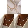 Geometric Pendant Necklace For Women With Alloy Chain Summer Jewelry Set