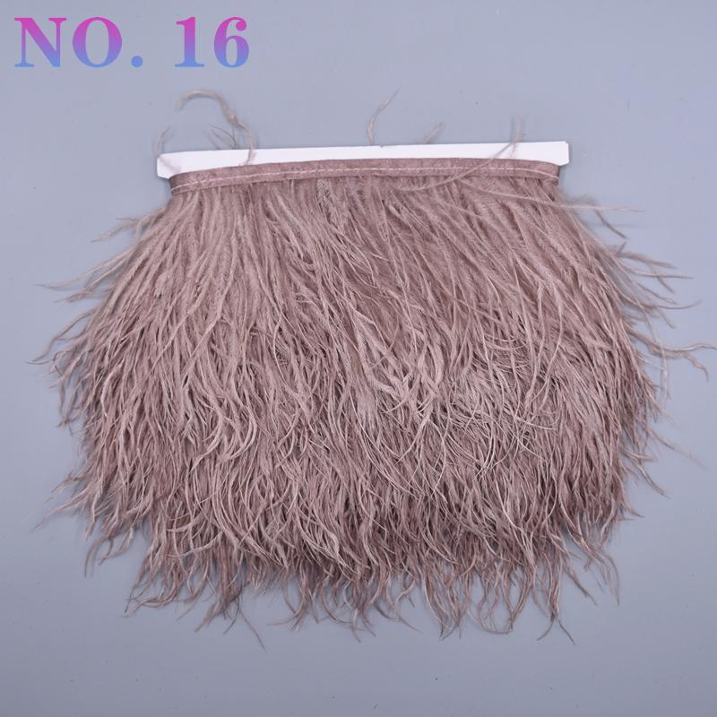 10 metrů barevná stuha z pštrosího peří 8-10 cm páska ozdoby šití kostým pštrosí peří ozdoba třásně sukně oblečení DIY dekor