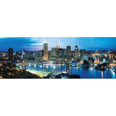 1000 Piece Jigsaw Puzzle: Baltimore Maryland Panoramic Night Skyline Masterpiece