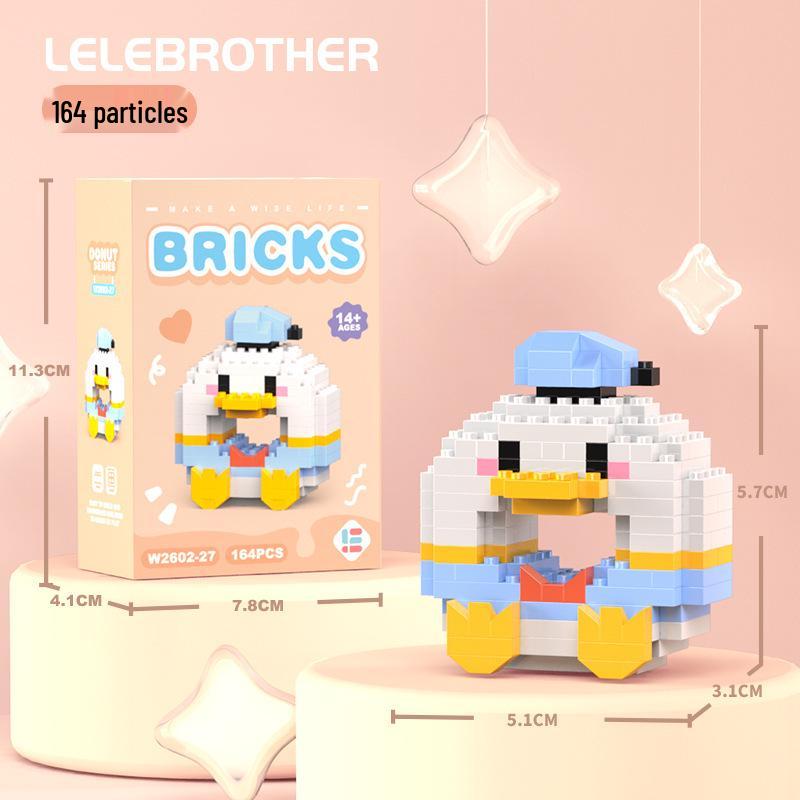 Compatible Lego Micro Building Block Cartoon Figurines - Children's Educational Desktop Toys