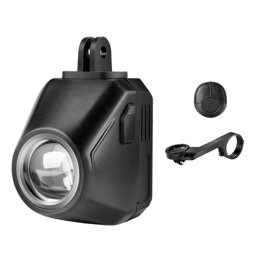 Waterproof Cycling Headlight Wireless Remote Control Bike Front Light Wireless Remote Cycling Light Bright Flashlight