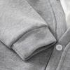 Boys Soft Faux Two-Layer Cardigan Jacket - Hoodless Open Front Coat for Spring and Fall