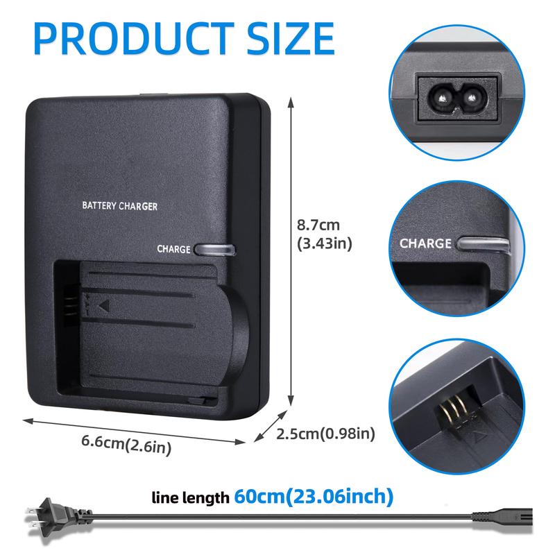 KUTOU LP-E5 Battery Charger LC E5 LC E5E for Canon EOS 1000D 450D 500D Kiss F X2 X3 Rebel T1i XS Xsi Cameras