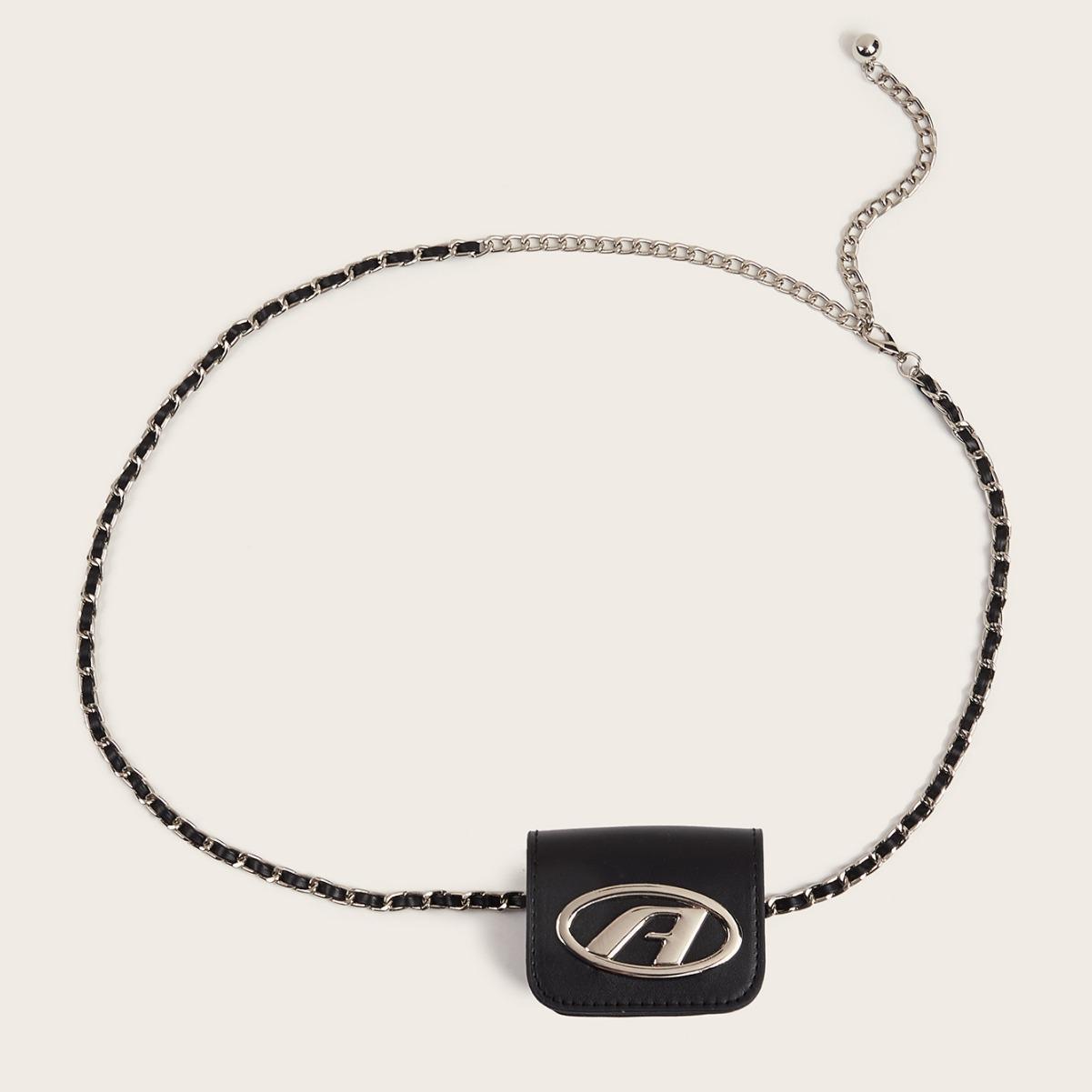 Поясная сумка с буквой D женская в французском стиле маленький аромат поясная сумка мини-легкая сумка-мессенджер на цепочке 1354₽