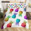 Fruit 3D Pineapple Fruit Pattern Duvet Cover Set King Queen Size Bedding Sets With Pillowcase For Boy Girl Polyester Bedding Set
