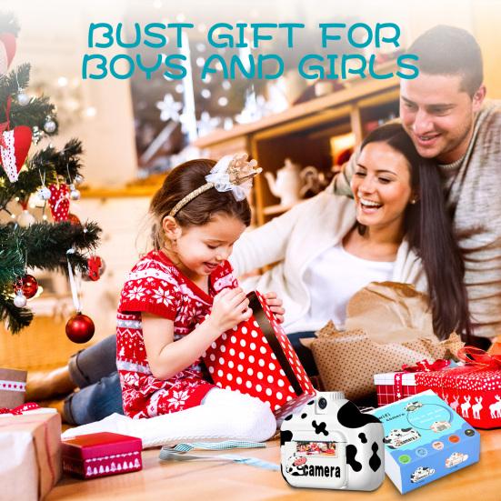 Instant Camera 2.4 Inch Screen 1080P Rechargeable Portable Kids Mini Video Camera