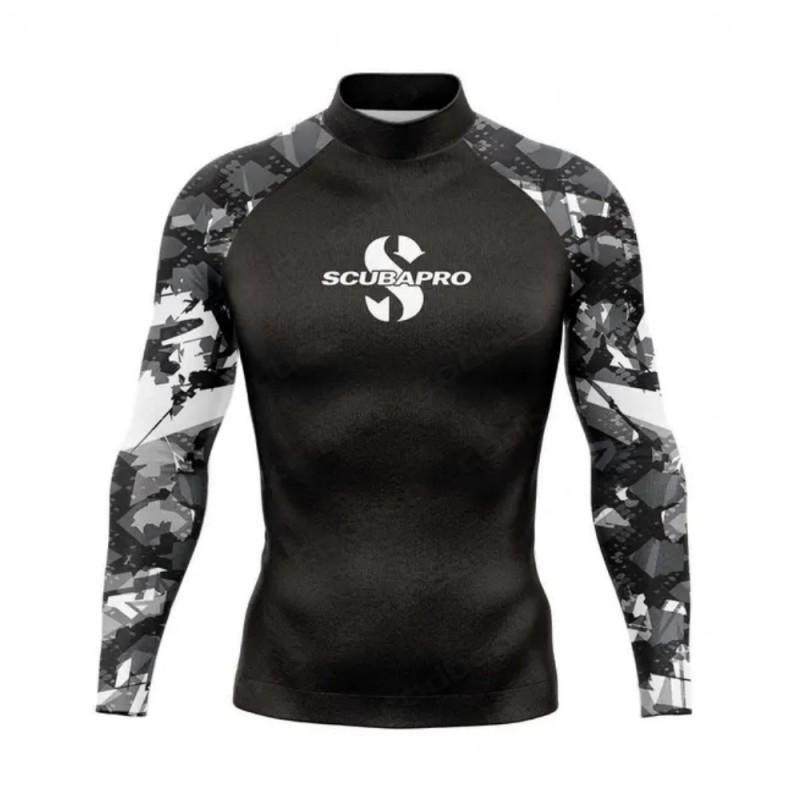 Men Women Quick Dry Rash Guard Long Sleeve UV Protection Swim Shirt Surfing Snorkeling Diving Summer Water Sports