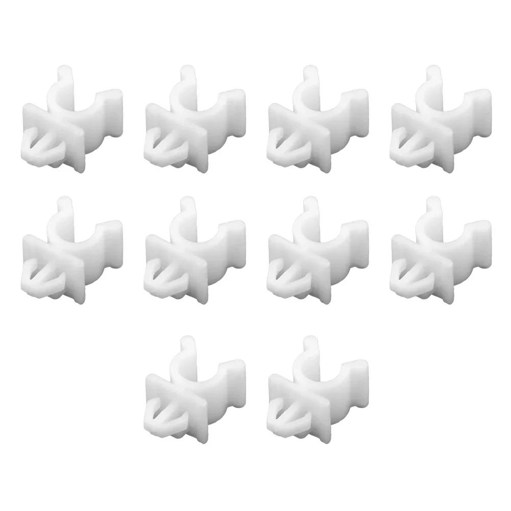 10pcs White Bonnet Hood Rod Holder Clips Set For Nissan 240SX 1989-1994 For Nissan Frontier 1998-2004 For Nissan Navara D22