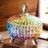 26oz Glass   Dish with Lid Decorative Glass Jar Jewelry Box Wedding Et  S Container for Snacks