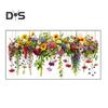 Flowers Spring Window Clings Removable Anti-Collision Window Stickers Waterproof Static Clings for Glass Window Door Decoration