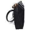 PRADA 1BH933 Triangle Logo Tessuto Nylon x Saffiano Shoulder bag Black/GDHardwareUsed