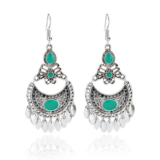 Fashion Women Dangle Hollow Charm Hook Earrings Wedding Jewelry Gift Bohemia