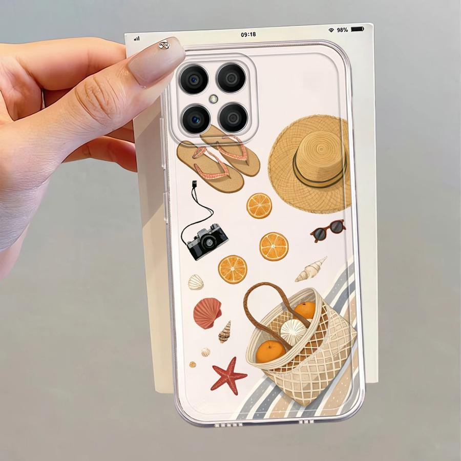 Beach Travel Soft Phone Cover Case for Honor X9b X8 X8b X9a X7b 90 Lite X8a