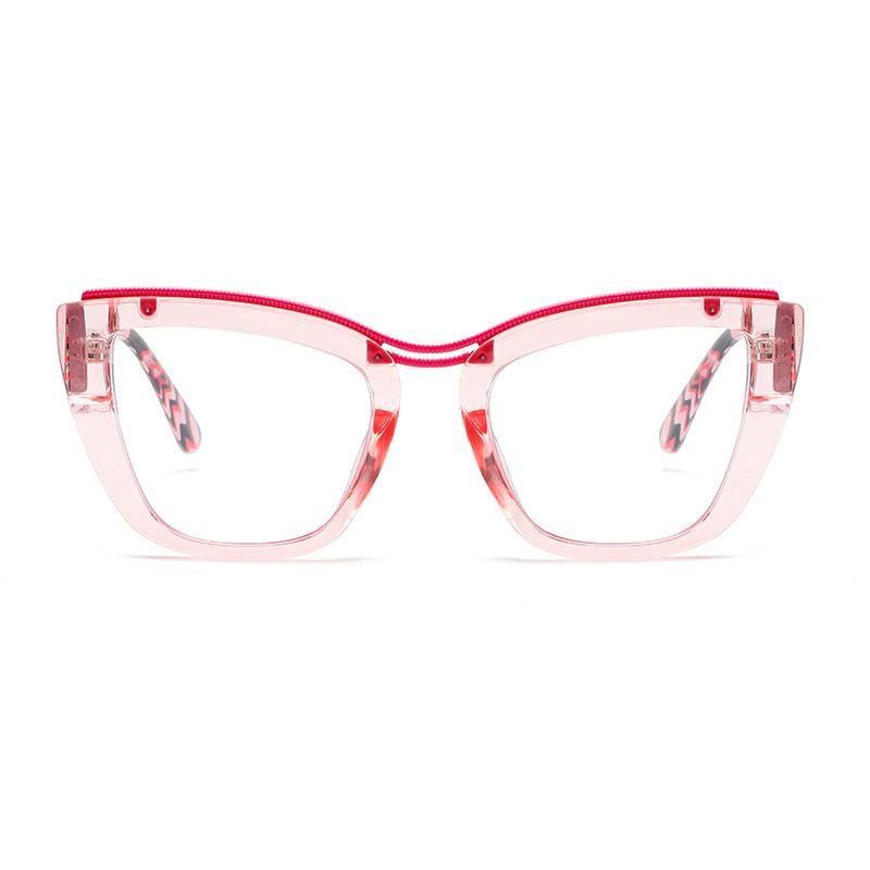 Lunettes de lecture œil de chat populaires à la mode pour femmes Nouveau cadre élégant surdimensionné HD Anti lumière bleue Lunettes pour presbytie Dioptrie Jusqu'à 4.0