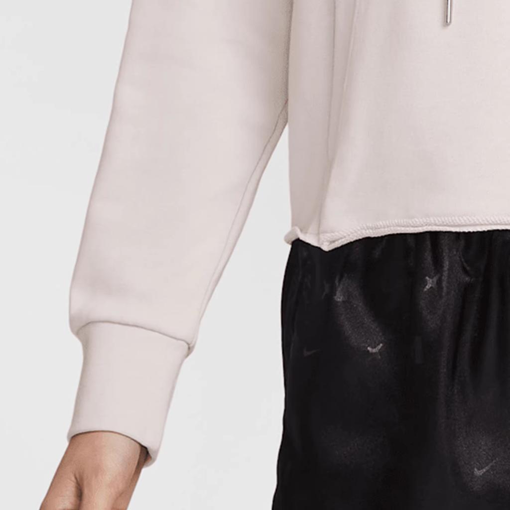 Nike Sweatshirts Women's Light Beige Hooded Moderate Regular HM9234-008