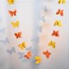4-meter Colorful Cardboard Rainbow Butterfly Three-dimensional Paper Flower Drawing Wedding Birthday Party Venue Decoration Hanging String Decoration