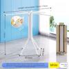 Modern Portable Drying Racks Folding Floor-standing Drying Rack Balcony Clothes Shelf Bathroom Laundry Storage Shelf with Clip