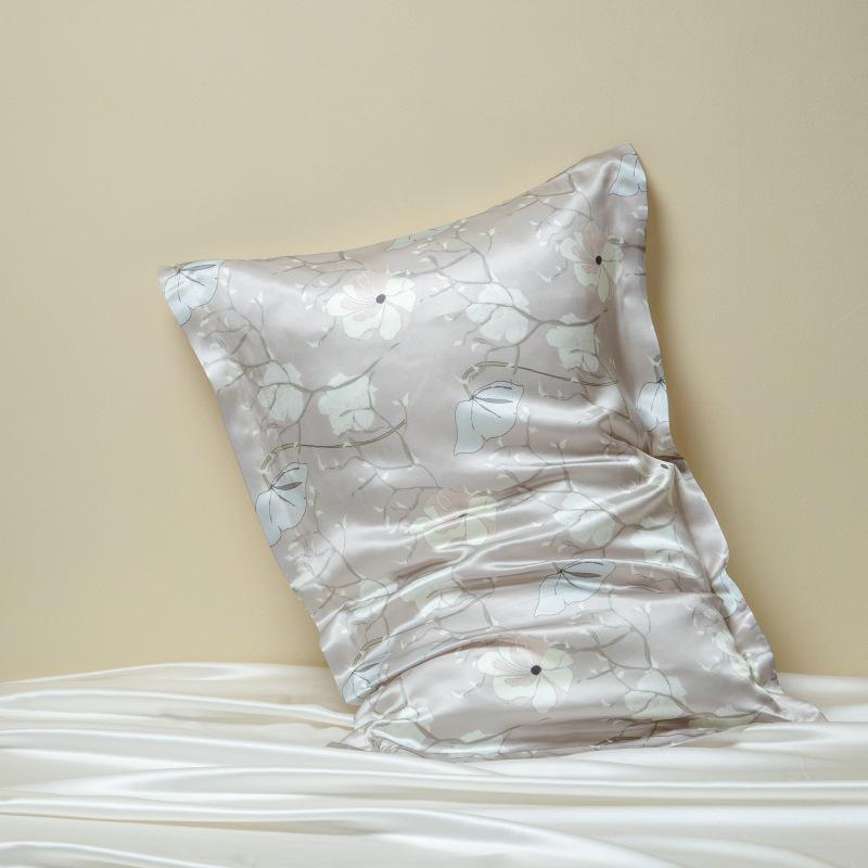 40 Momme Mulberry Silk Pillowcase - 100% Heavyweight Real Silk Beauty Pillow 48cmX74cm Single