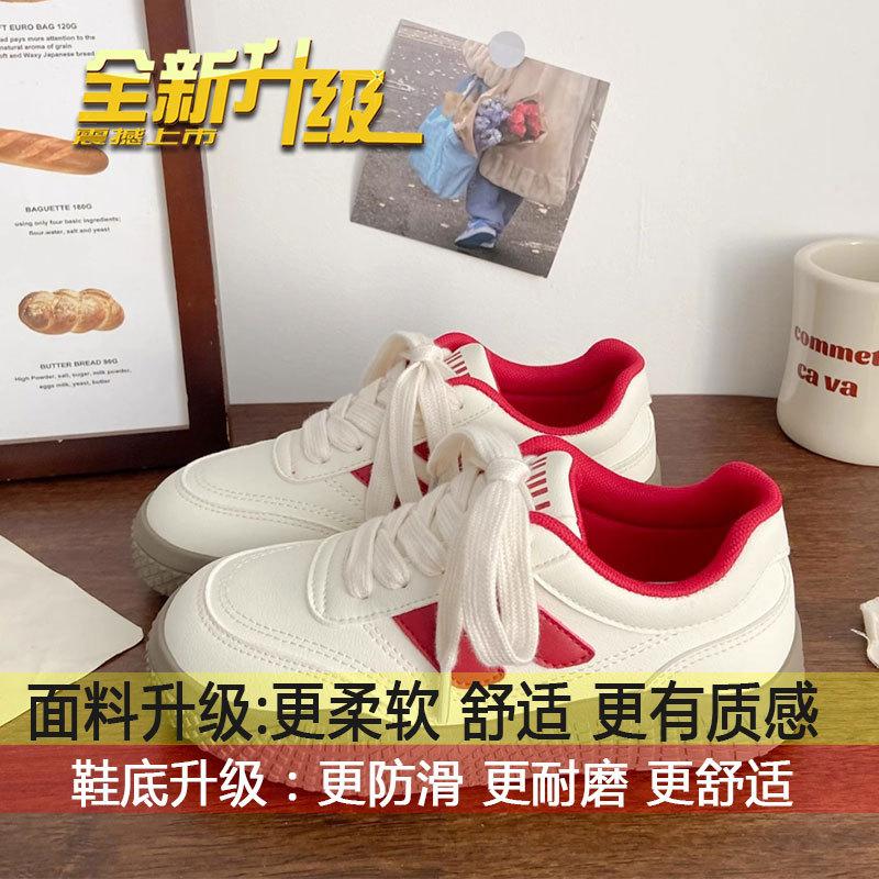 

Retro thick baseplate shoes women s 2025 new autumn versatile chic little white shoes niche casual moral training sports shoes 35