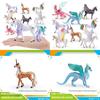 Animal Model Pvc Unicorn Rainbow Pegasus Dragon Figure For Childrens Educational Play