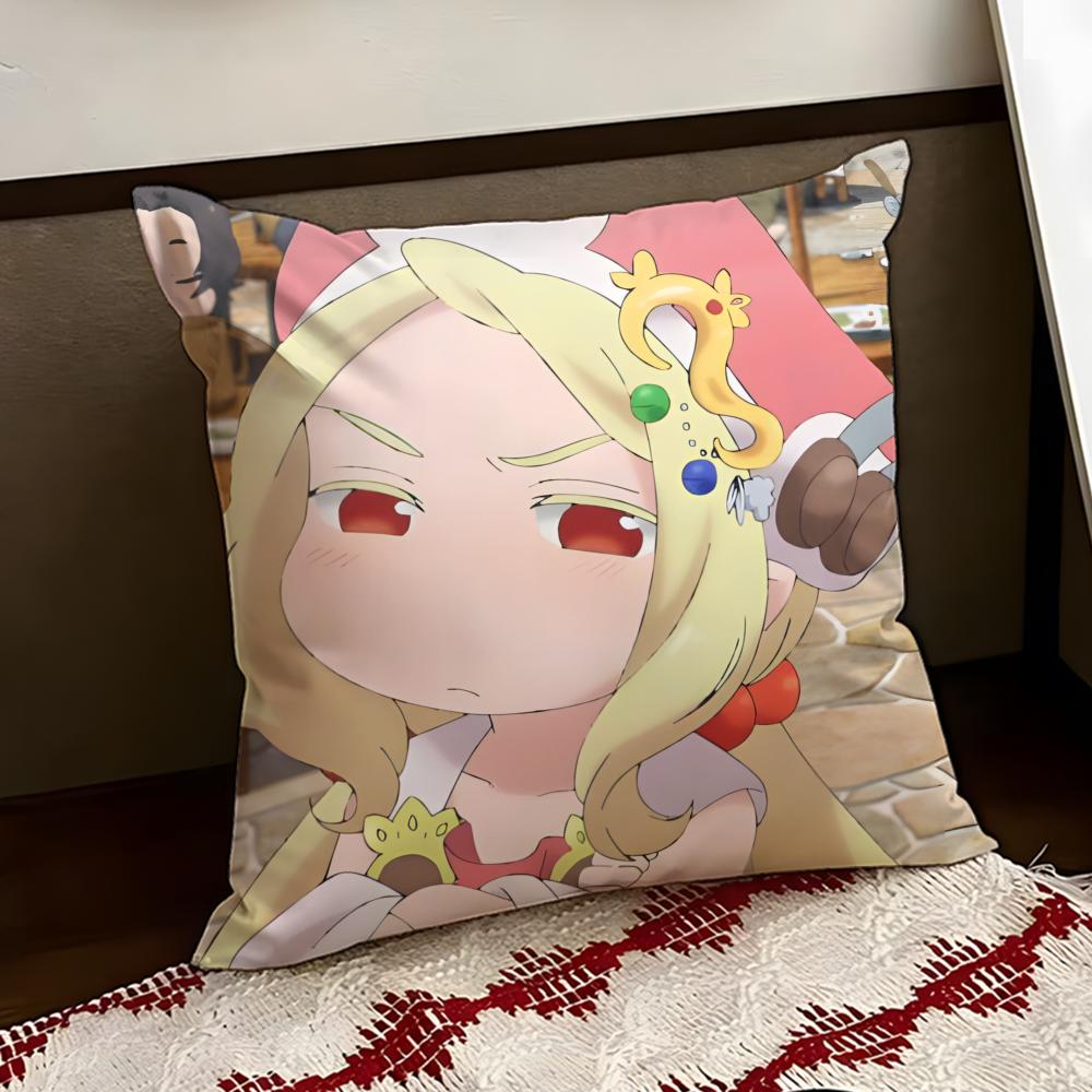 Cute Hakumei to anime MMikochi Cushion Cover Reversible Soft Durable Pillow Cover Home Car MultiScene Use for Daily Comfort
