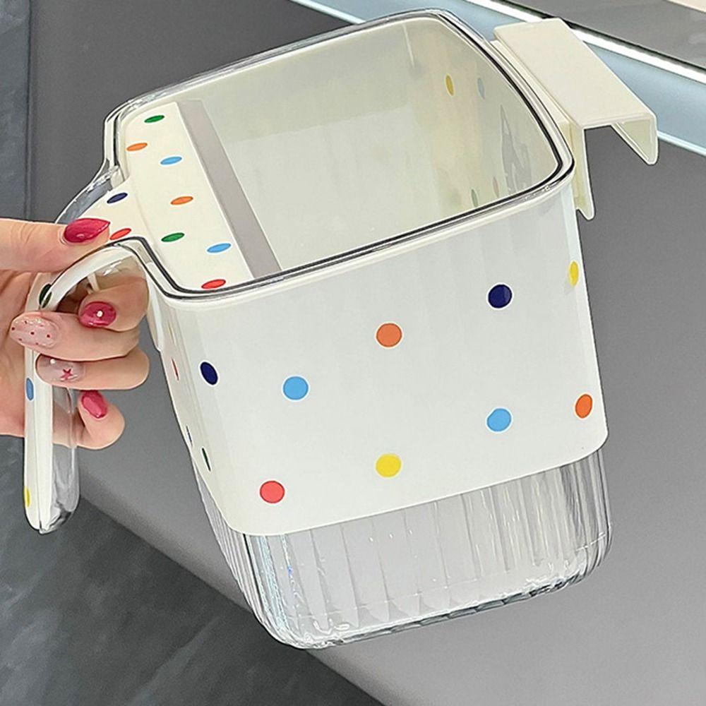 Space Saving Wall Mounted Trash Can Plastic Kitchen Wastebasket Food Waste Bin  Counter Top