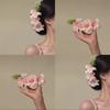 Craftsmanship Simulation Flower Hair Clip Cherry Blossom Headdress  Hair Accessory
