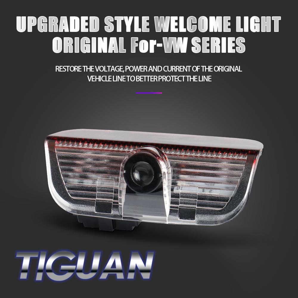 2026 Hot For VOLKSWAGEN VW Car Door Wireless Welcome Lamp For Volkswagen VW New Passat Touareg 2011 Tiguan Golf 2010 Touran PHID