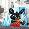 Bing Theme Printed Blanket - Perfect for Couch, Bed, Travel & Outdoor Use | Machine Washable, Cozy & Durable.