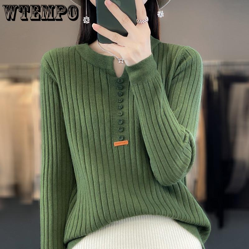 Autumn Women's Sweater Temperament Pullover Round Neck Regular Sweater Women's Knitwear