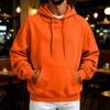 Men's Retro Hoodie Loose Fit Casual Pullover Sweatshirt for Fall Winter
