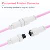 UCINNOVATE Coiled Keyboard Professional Custom Coiled Mechanical Keyboard Cable for Gaming Keyboards with Detachable Metal to Cable, USB-C Cable,